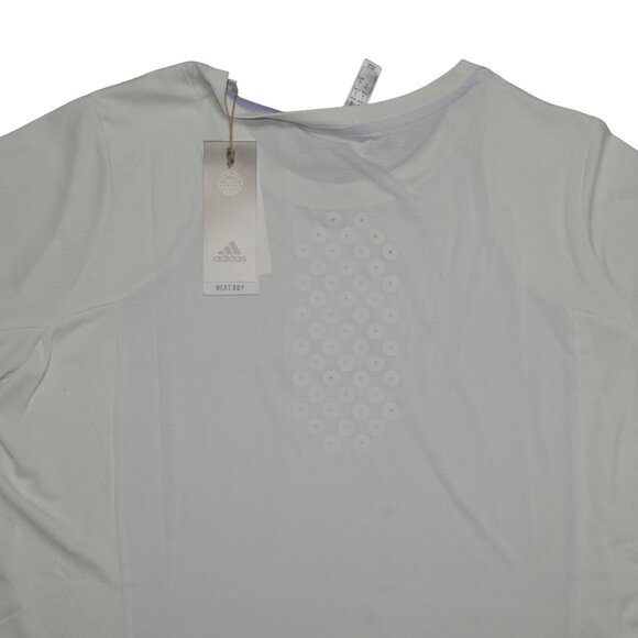 Adidas Women's Performance Training Top in Ivory Size 1X Lightweight Ventilated - Picture 6 of 9